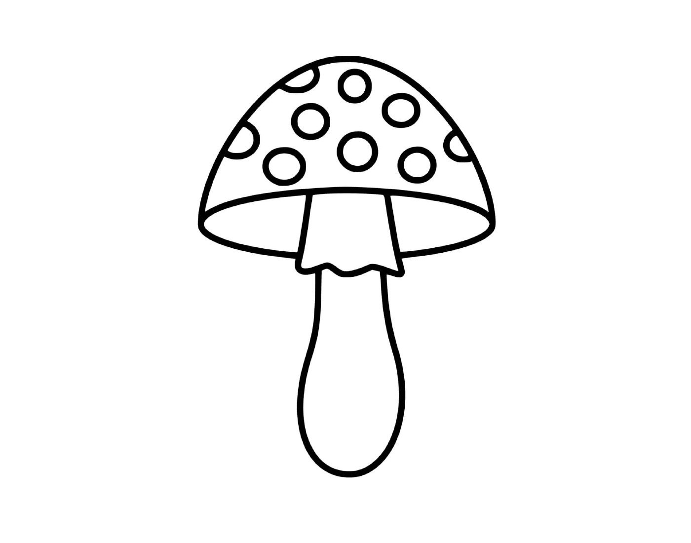 coloriage champignon volvaire gluante