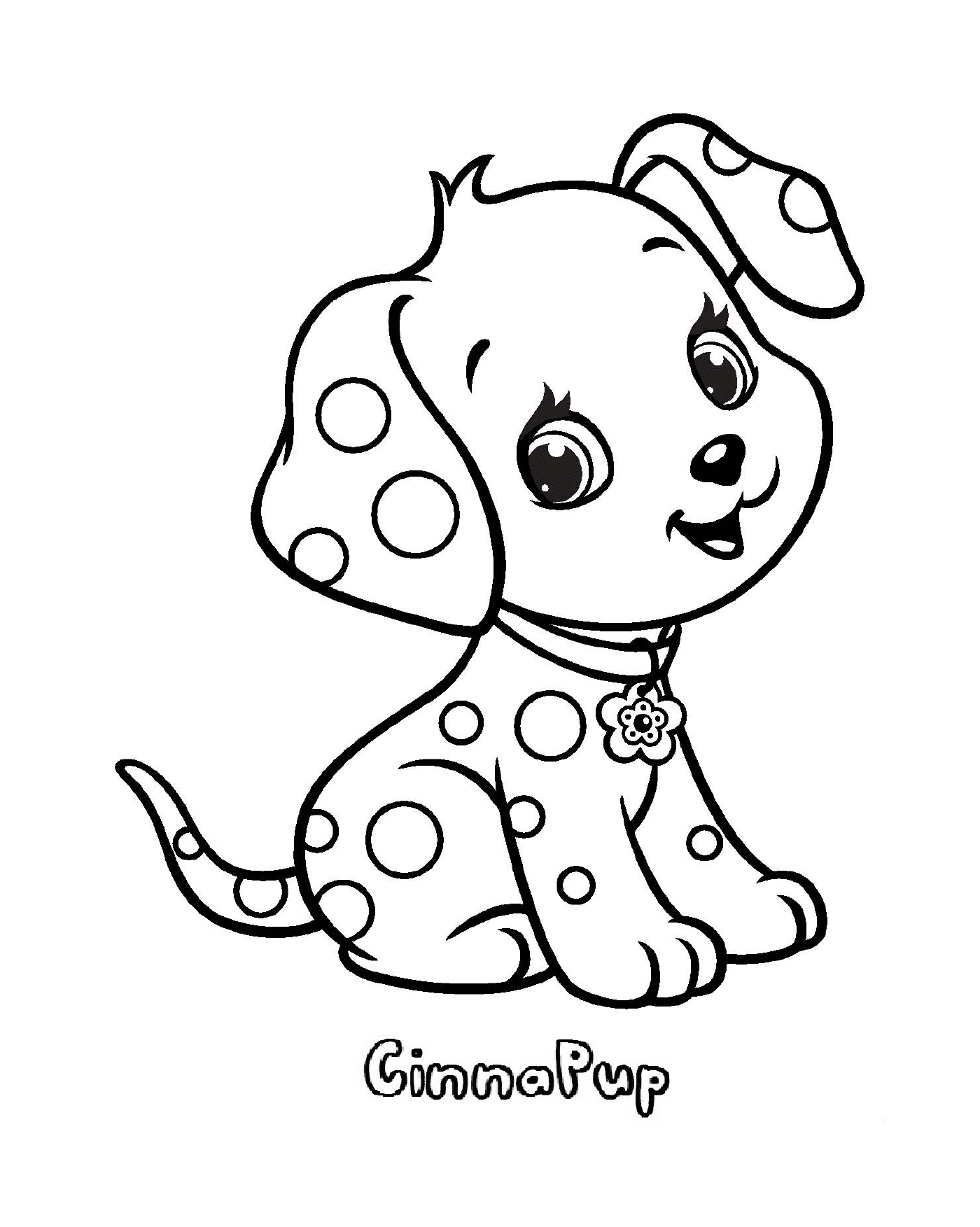 coloriage chien cinnapup fraisinette animaux