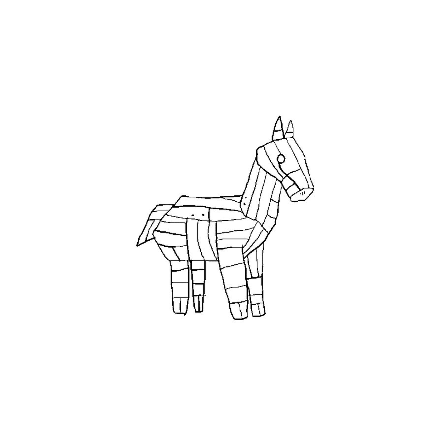 coloriage cheval de troie