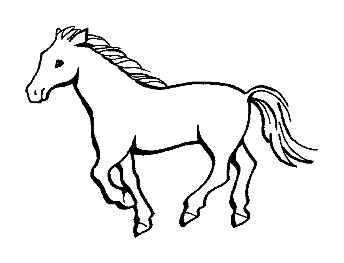 coloriage dessin de cheval
