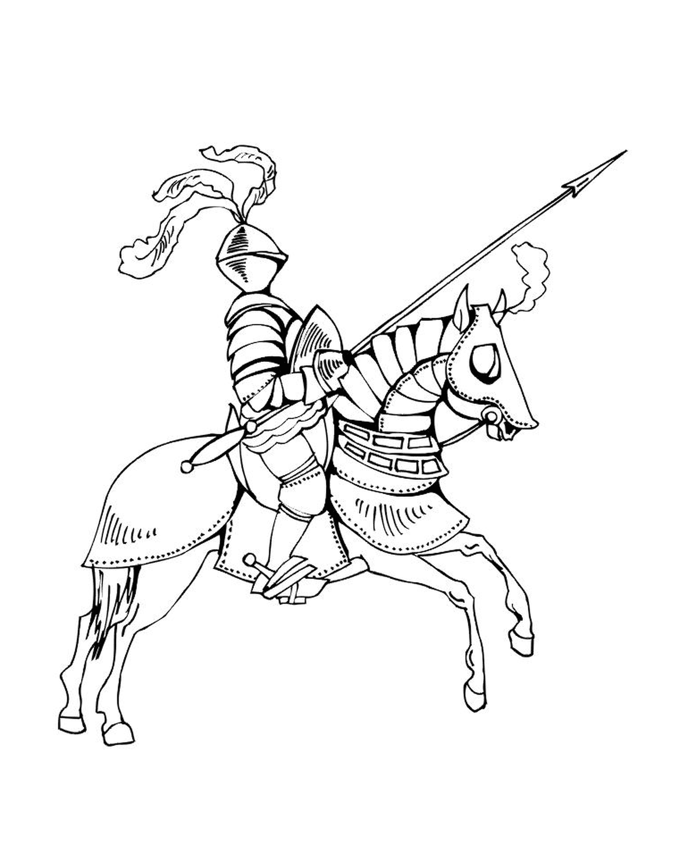 coloriage chevaliers hd