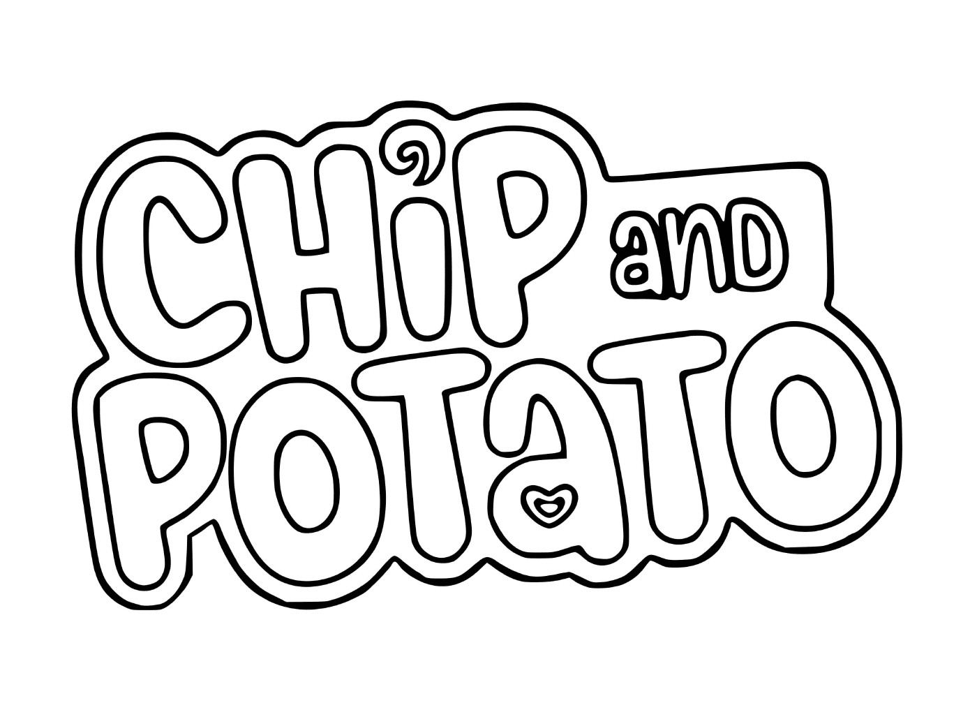 coloriage logo chip et patate chip and potato