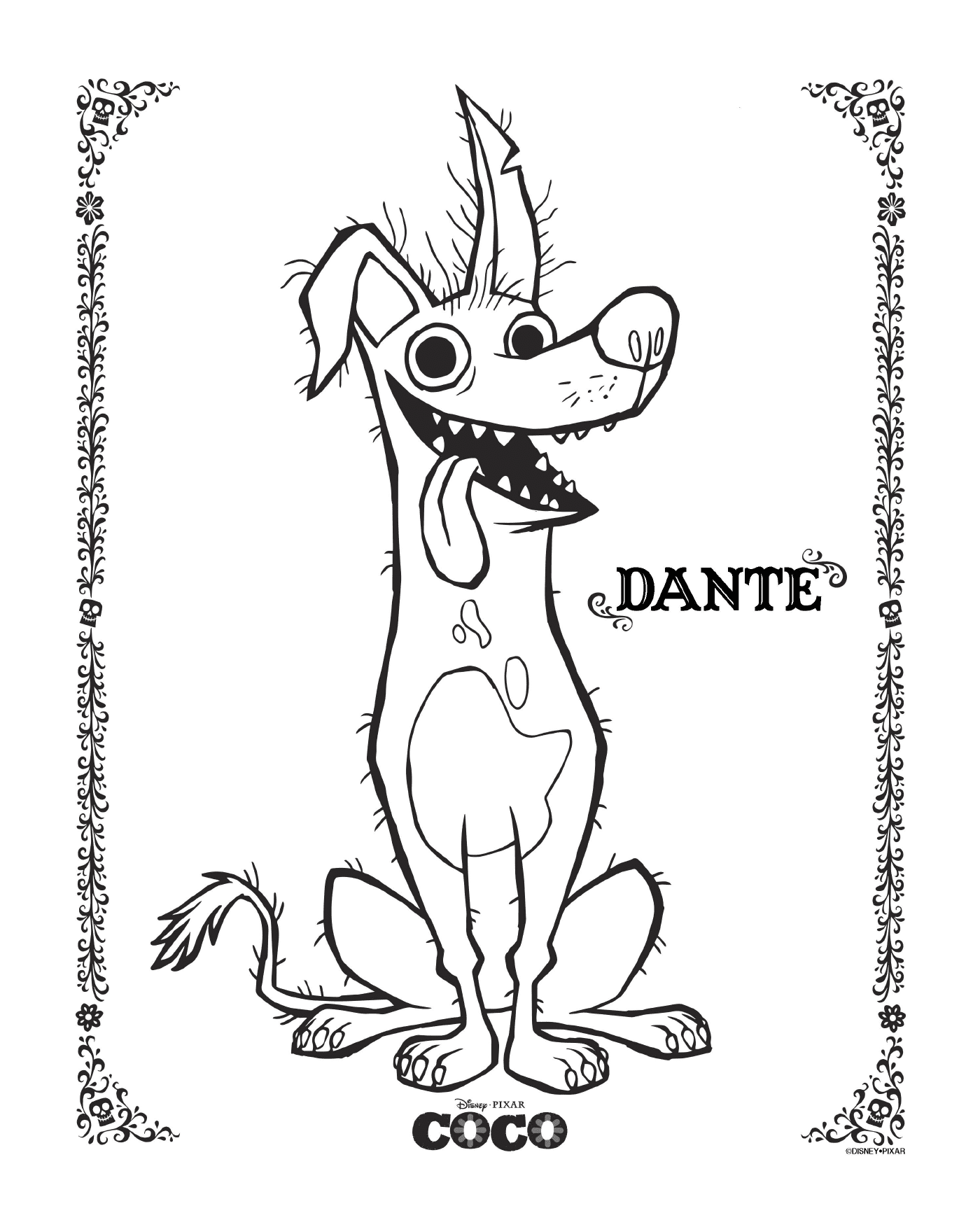 coloriage Dante Coco Disney