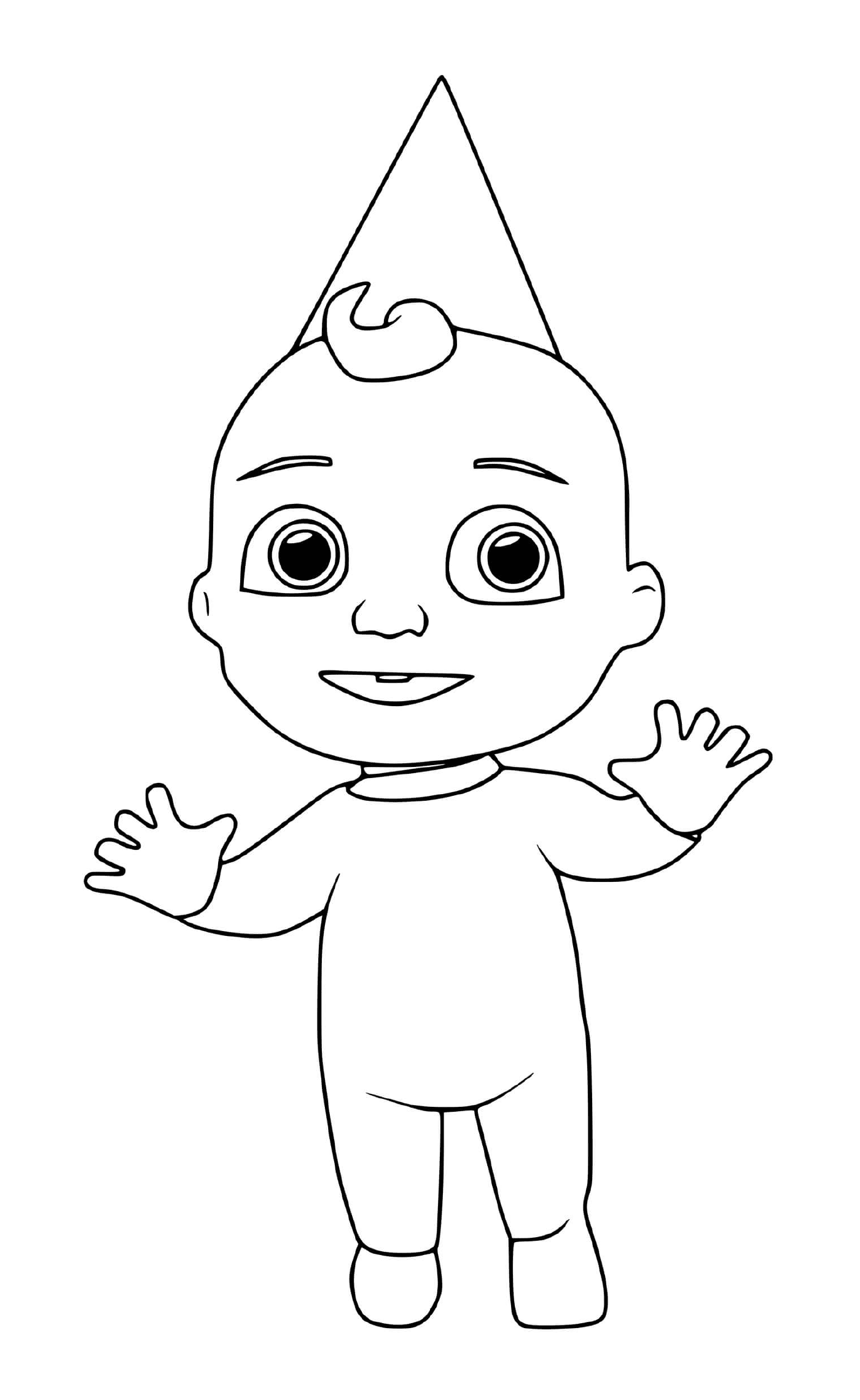 coloriage cocomelon jay is standing