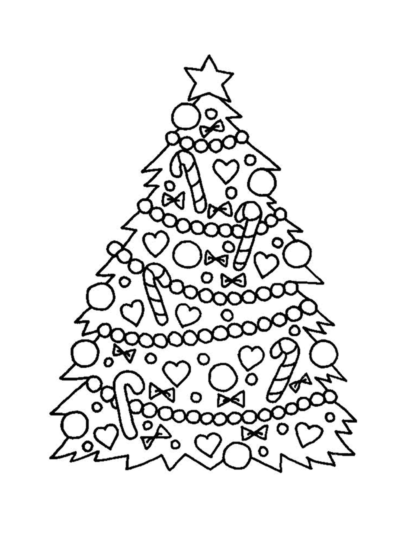 coloriage noel maternelle sapin