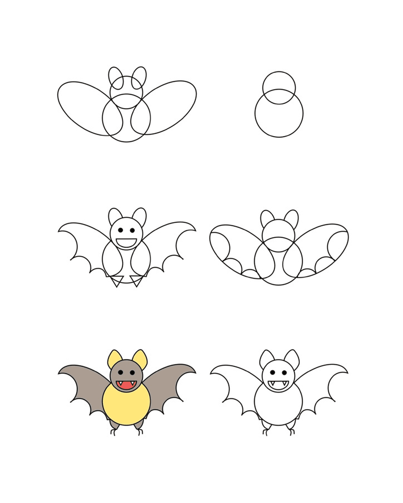 comment dessiner chauve souris