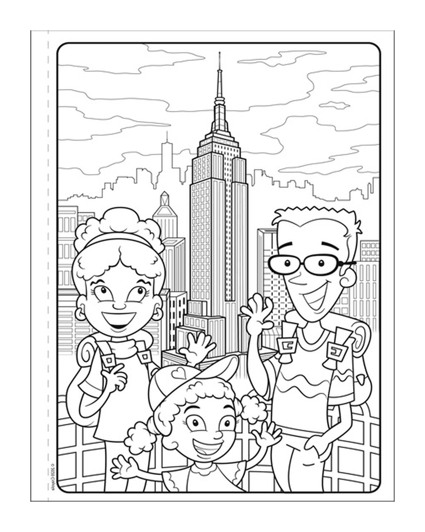 coloriage World Empire State Building NYC