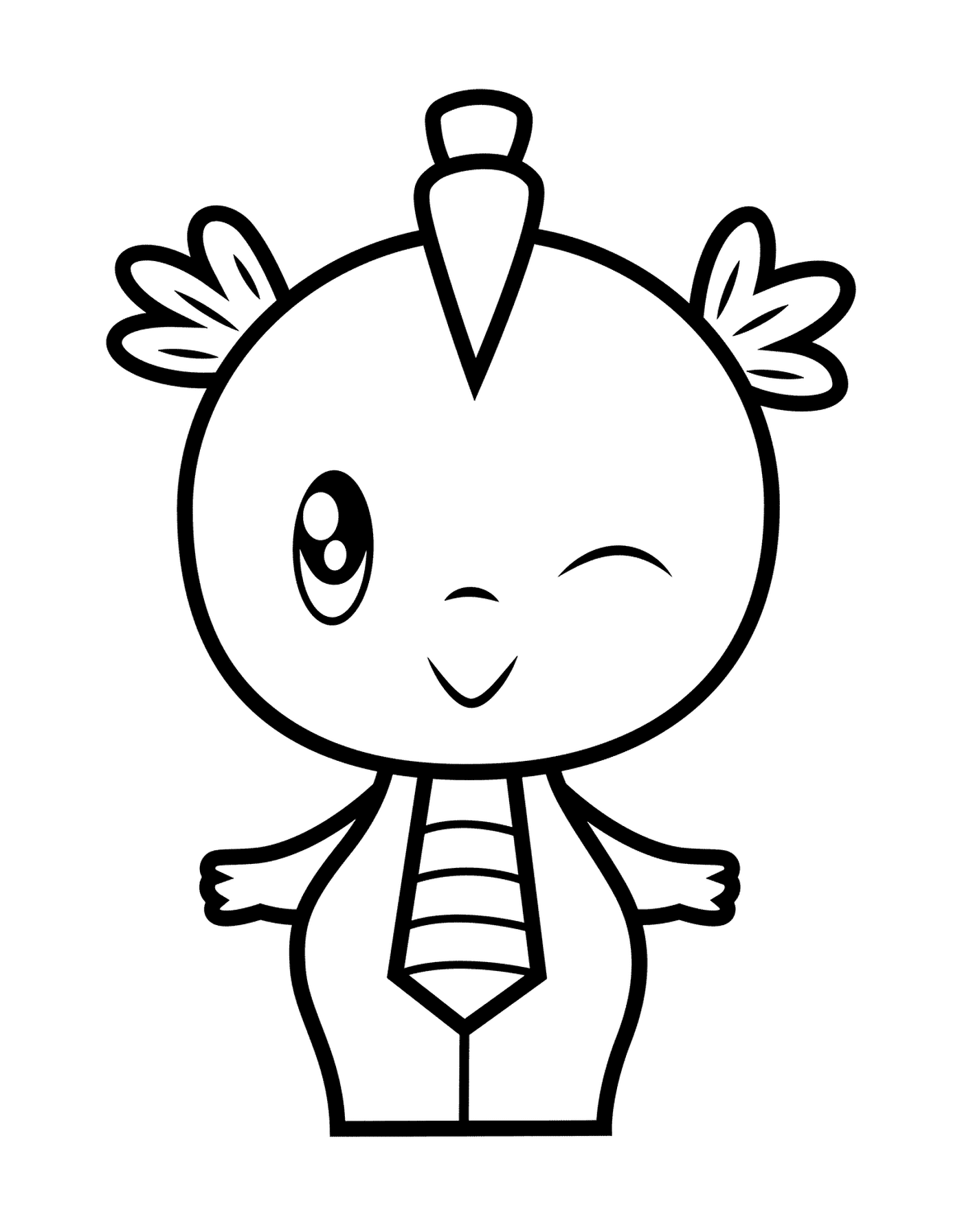 coloriage Cute Dragon Spike for Girls