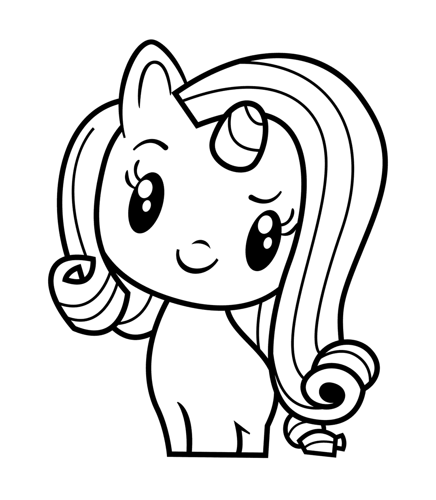 coloriage Cute Pony MLP Rarity