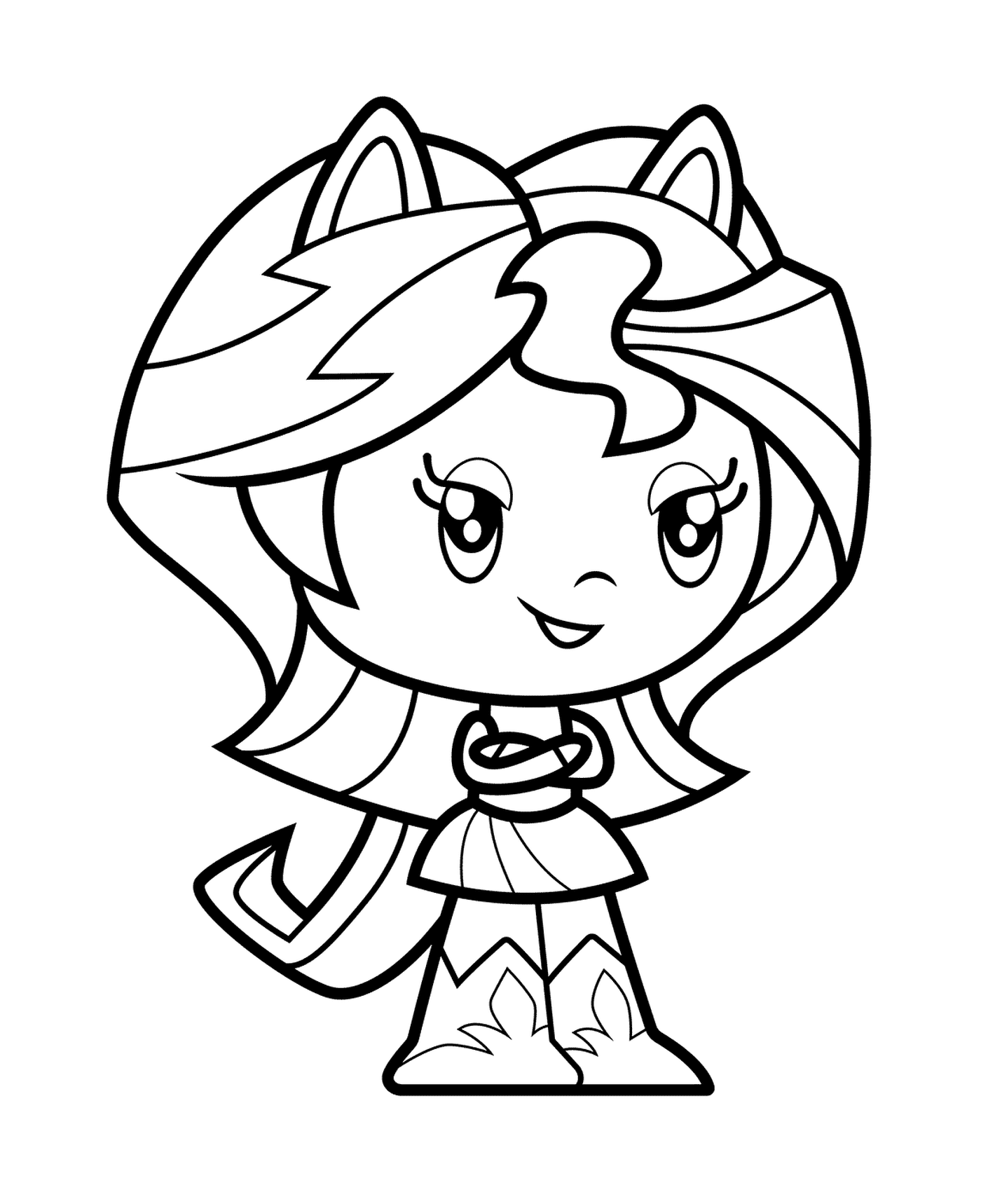 coloriage Equestria Girl Cutie Sunset Shimmer