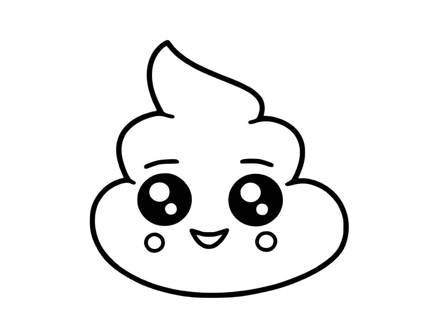 emoji caca dessin kawaii