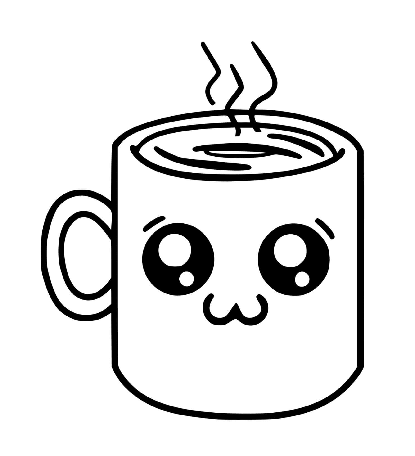 cafe dessin kawaii