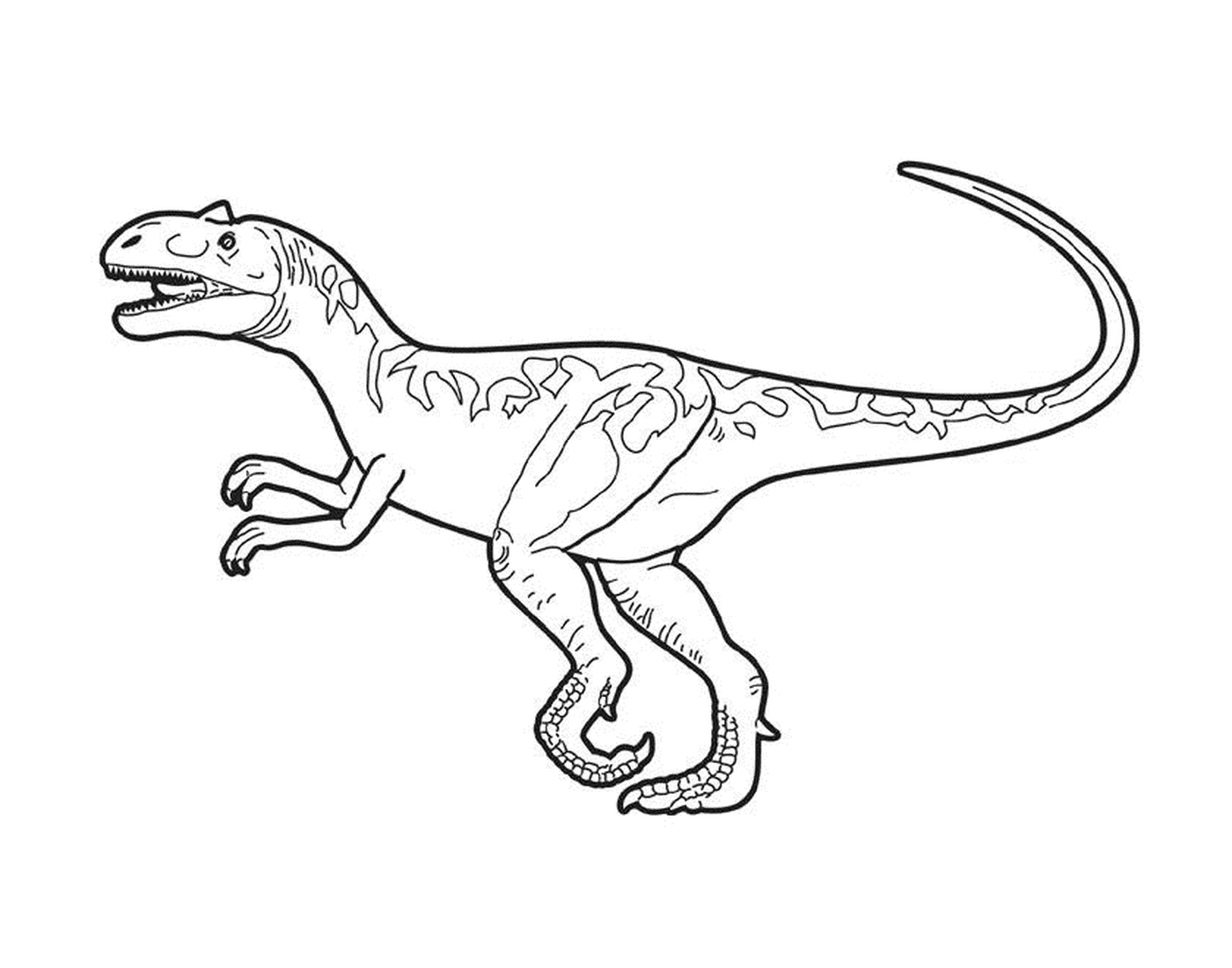 coloriage dessin dinosaure allosaurus