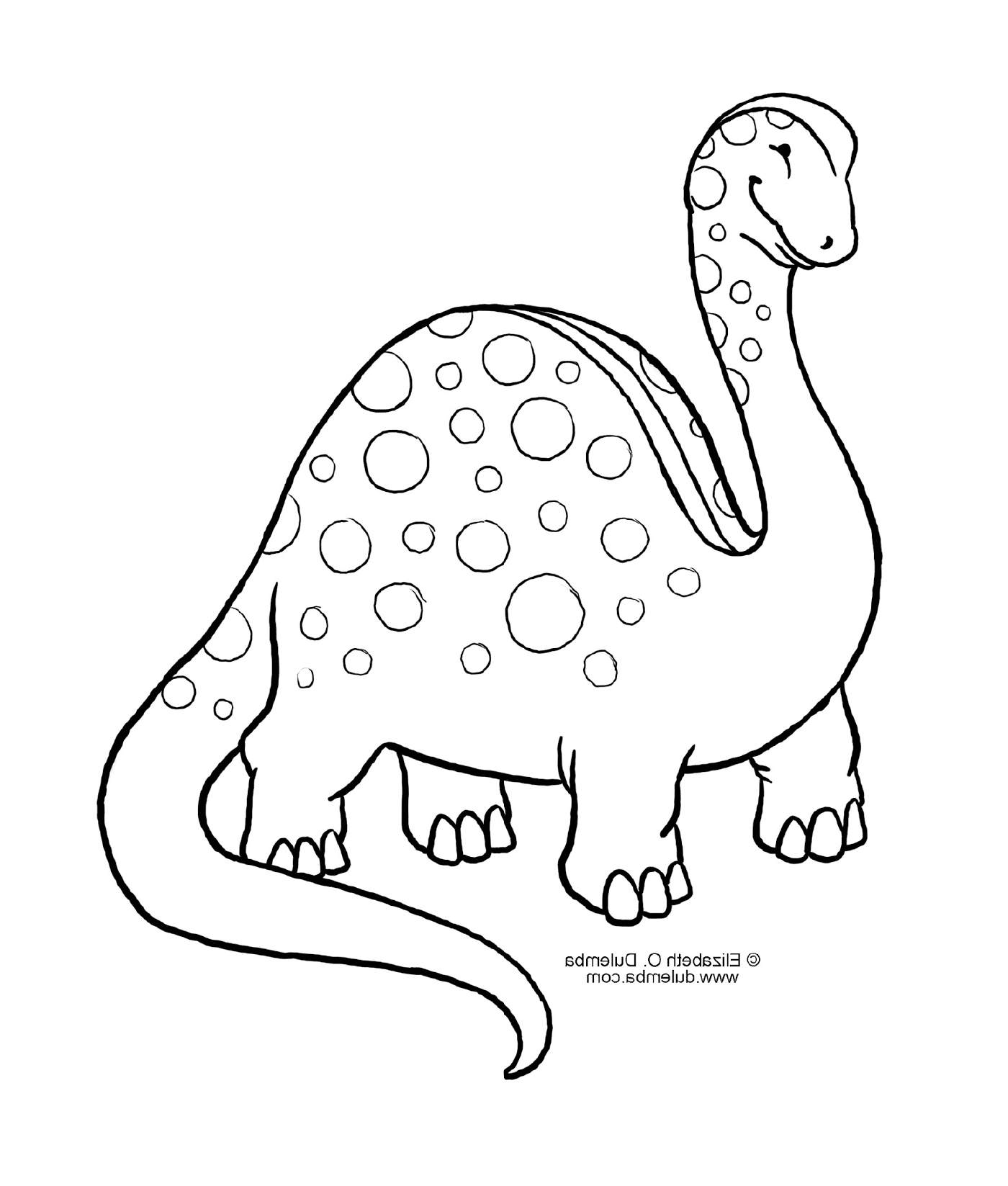 coloriage dinosaure 9