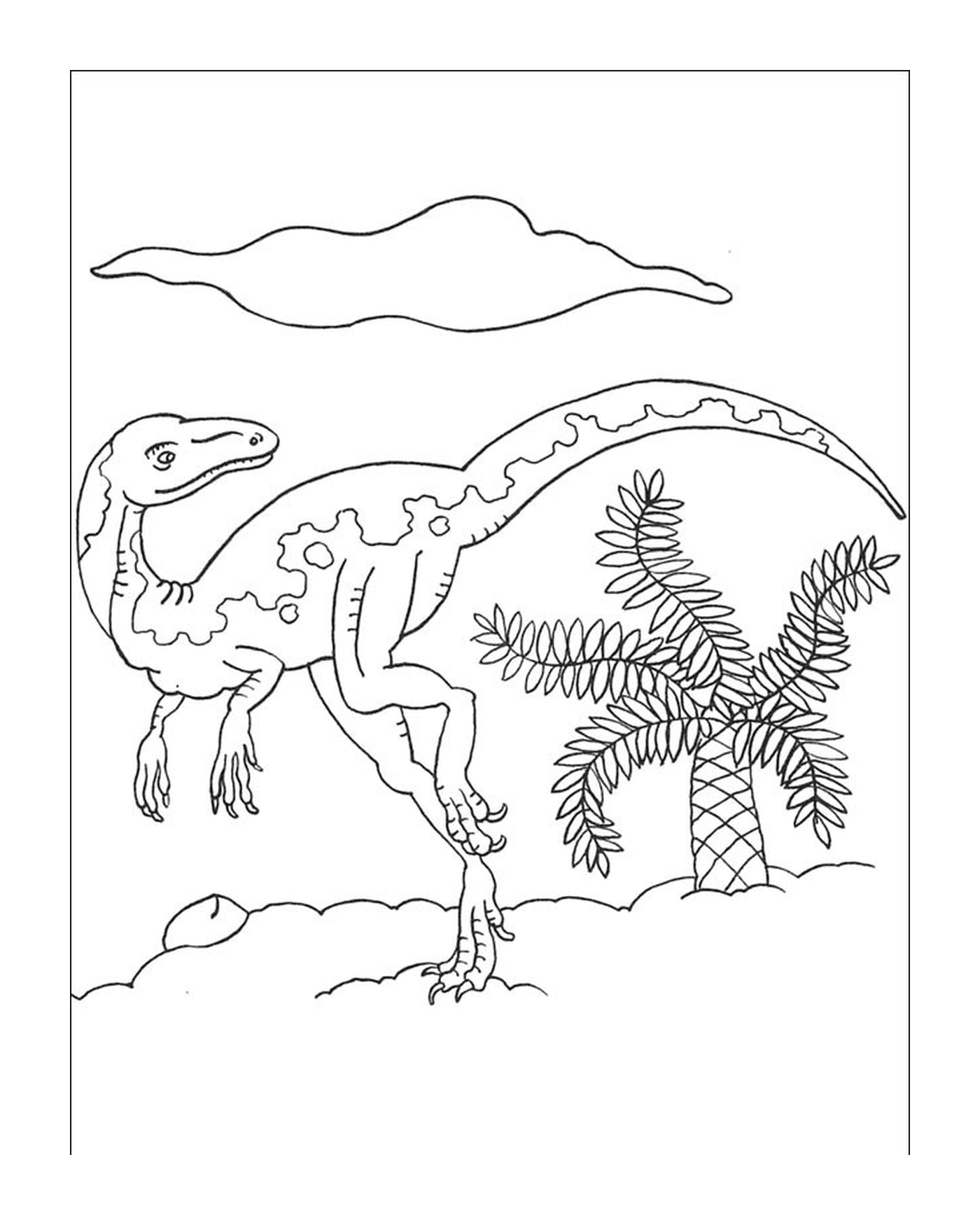 coloriage dinosaure 75