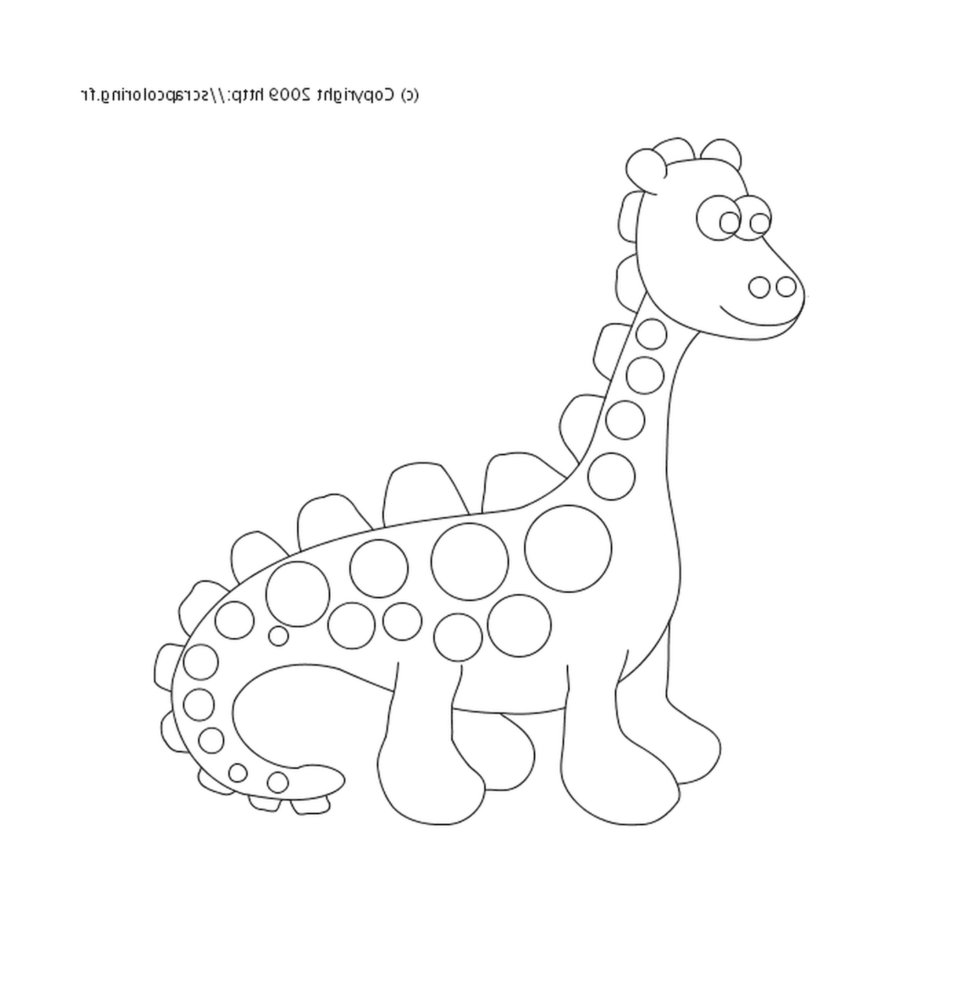 coloriage dinosaure 338