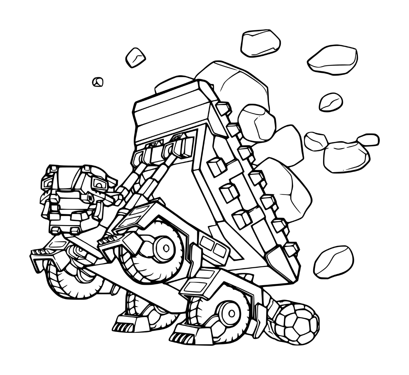 coloriage Ton Ton from Dinotrux