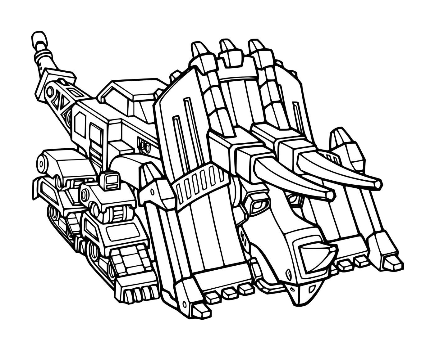 coloriage Dozer from Dinotrux