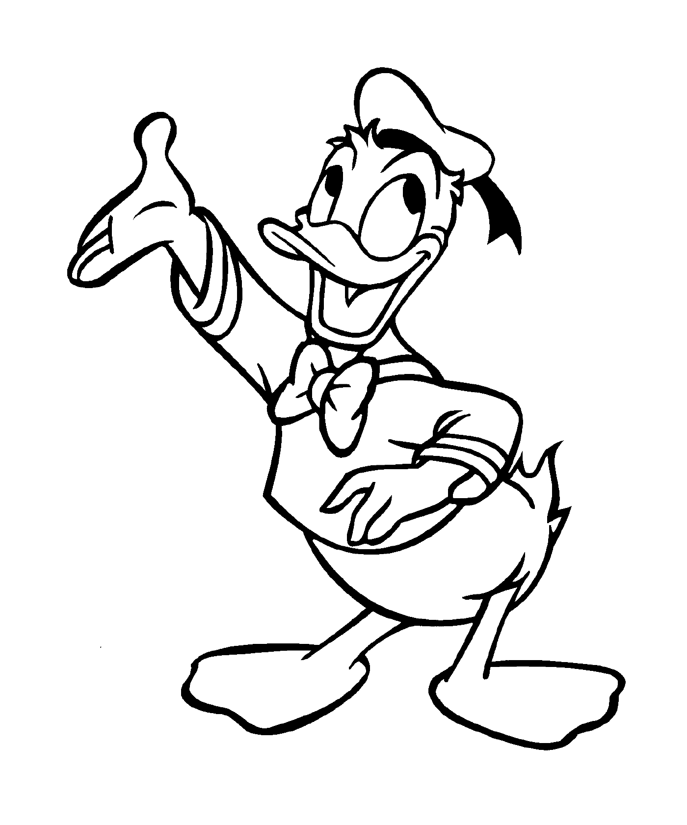 coloriage donald duck par Dick Lundy