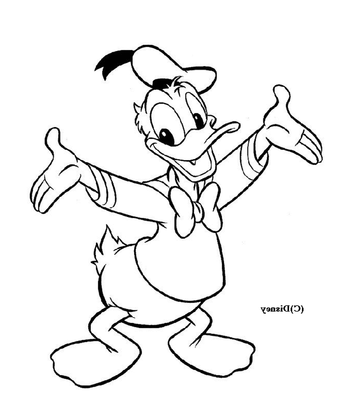 coloriage coloriage de Donald Disney