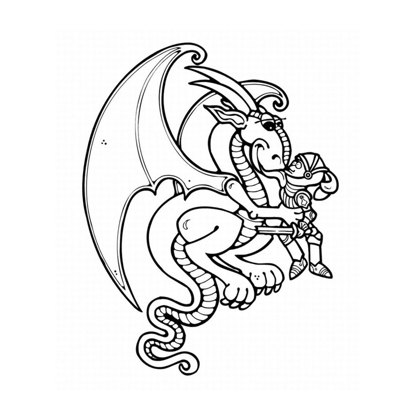 coloriage dragon shrek
