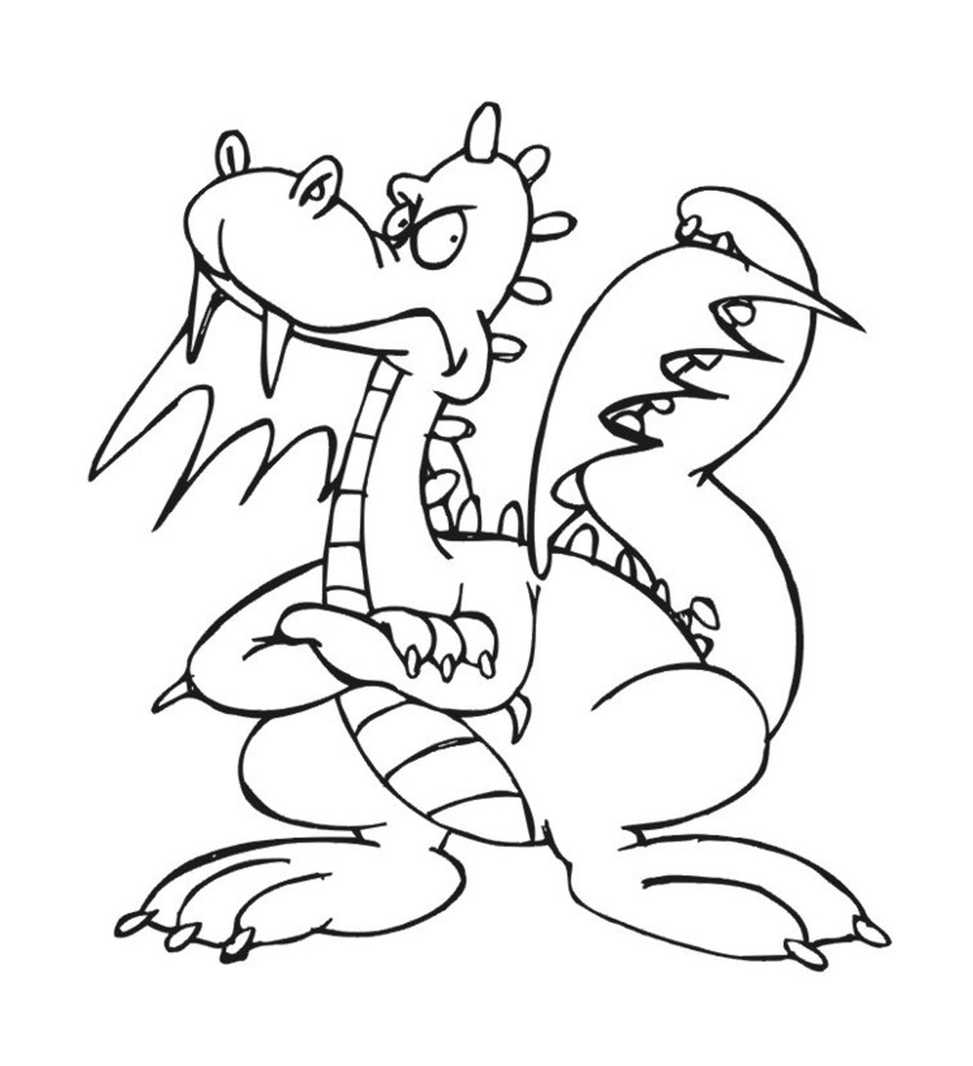 coloriage dragon 8