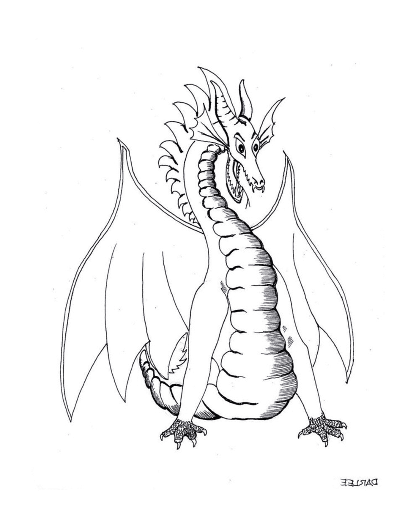 coloriage dragon 239