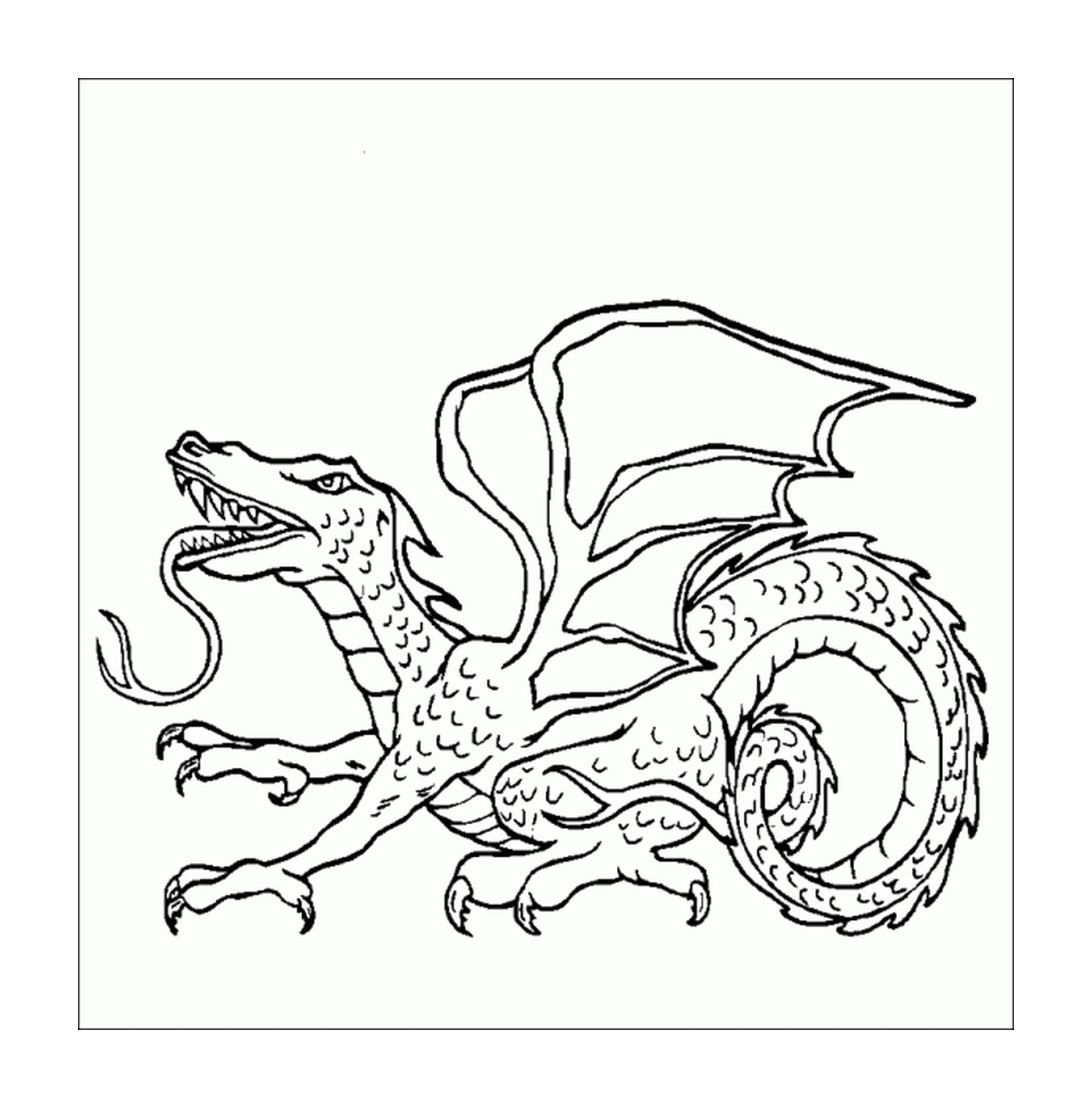 coloriage dragon 198