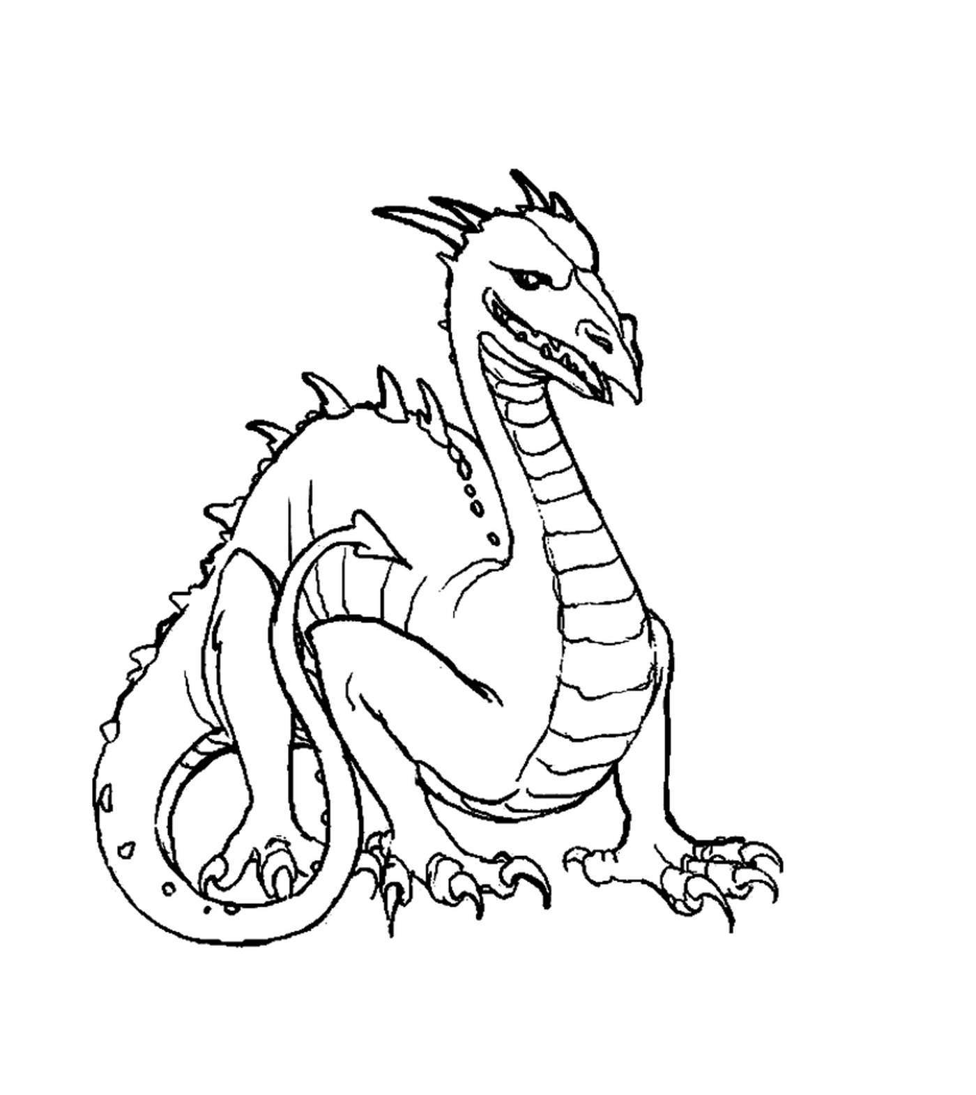 coloriage dragon 129