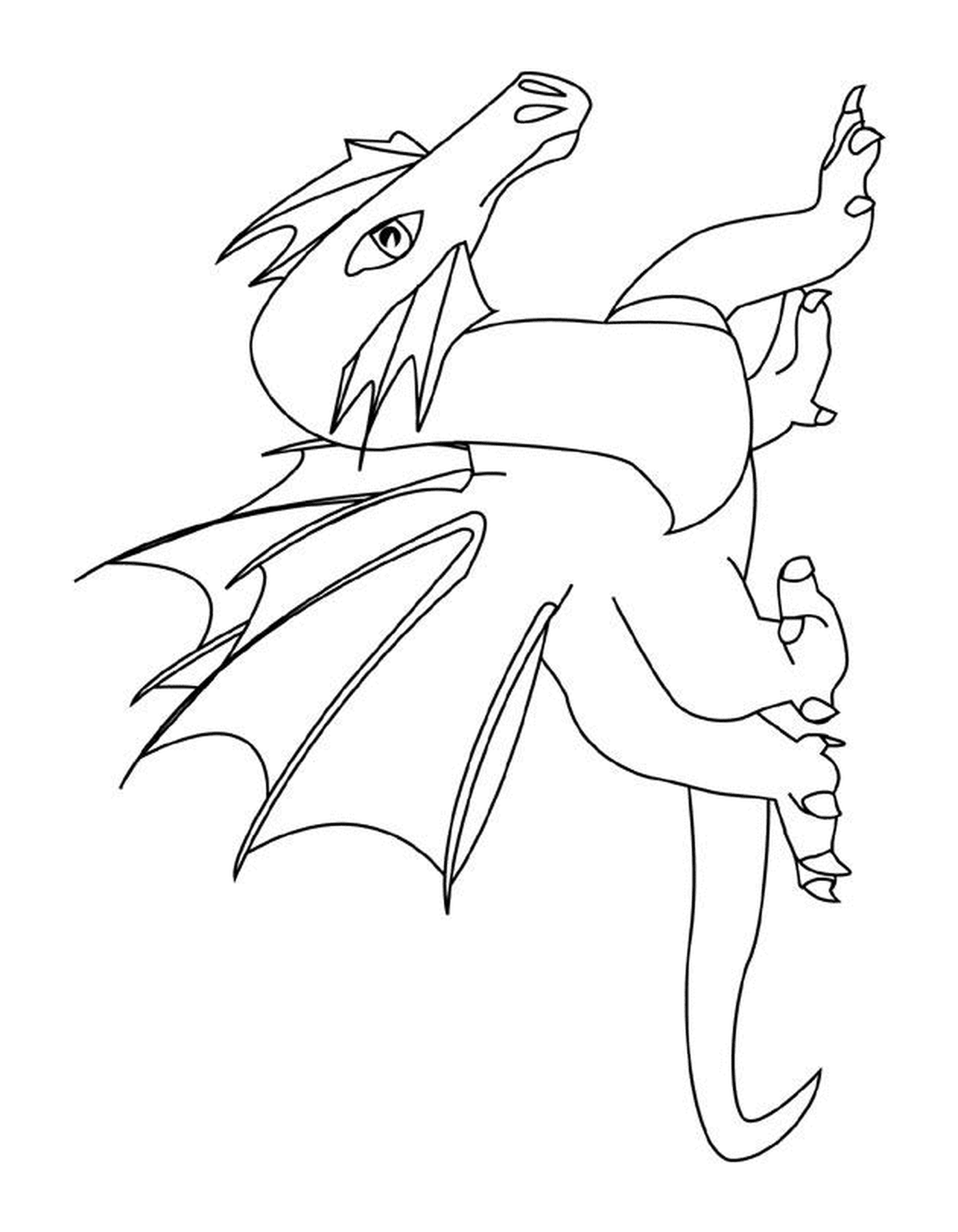 coloriage dragon a colorier 4