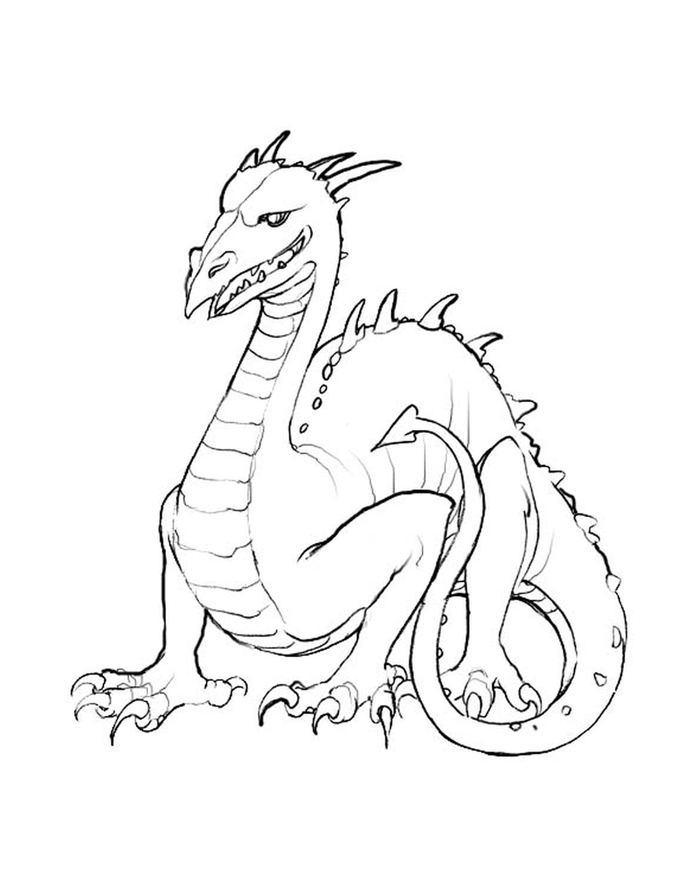 coloriage dragon 26