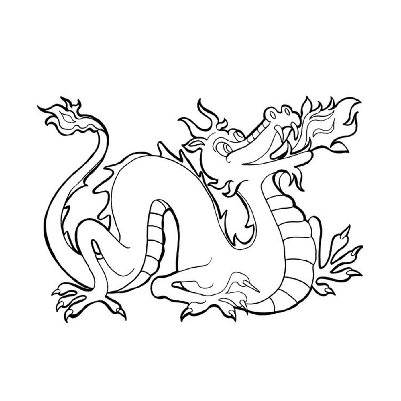 coloriage dragon 35