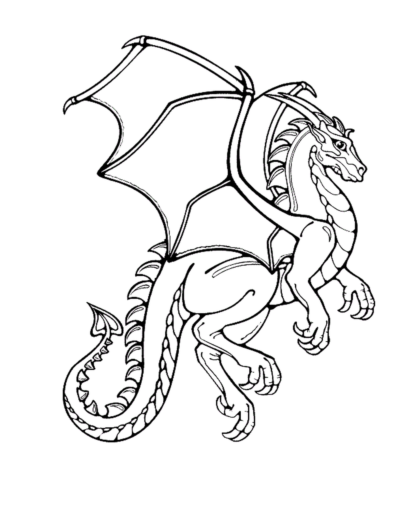 coloriage dragon 23
