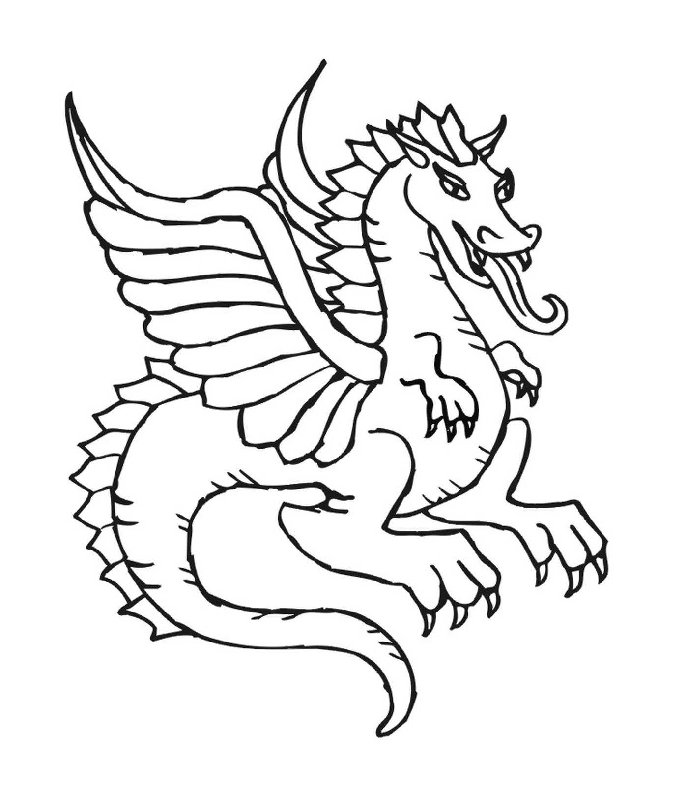 coloriage dragon 77