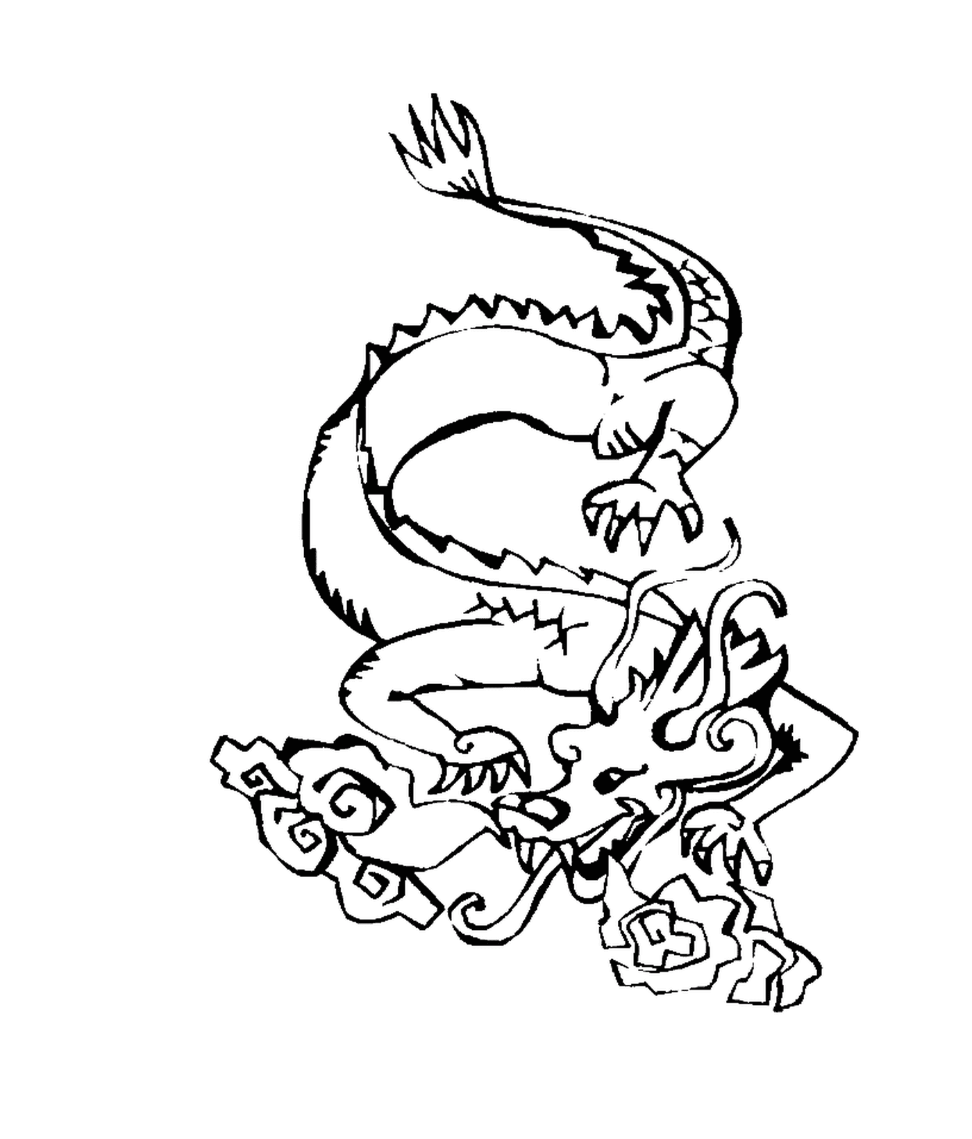 coloriage dragon 88
