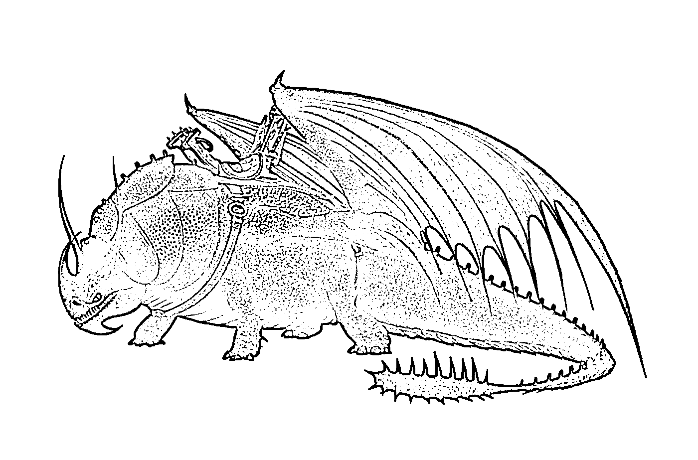 coloriage Skullcrusher Dragon