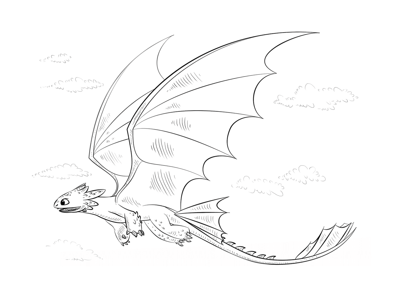 coloriage toothless rarest dragon