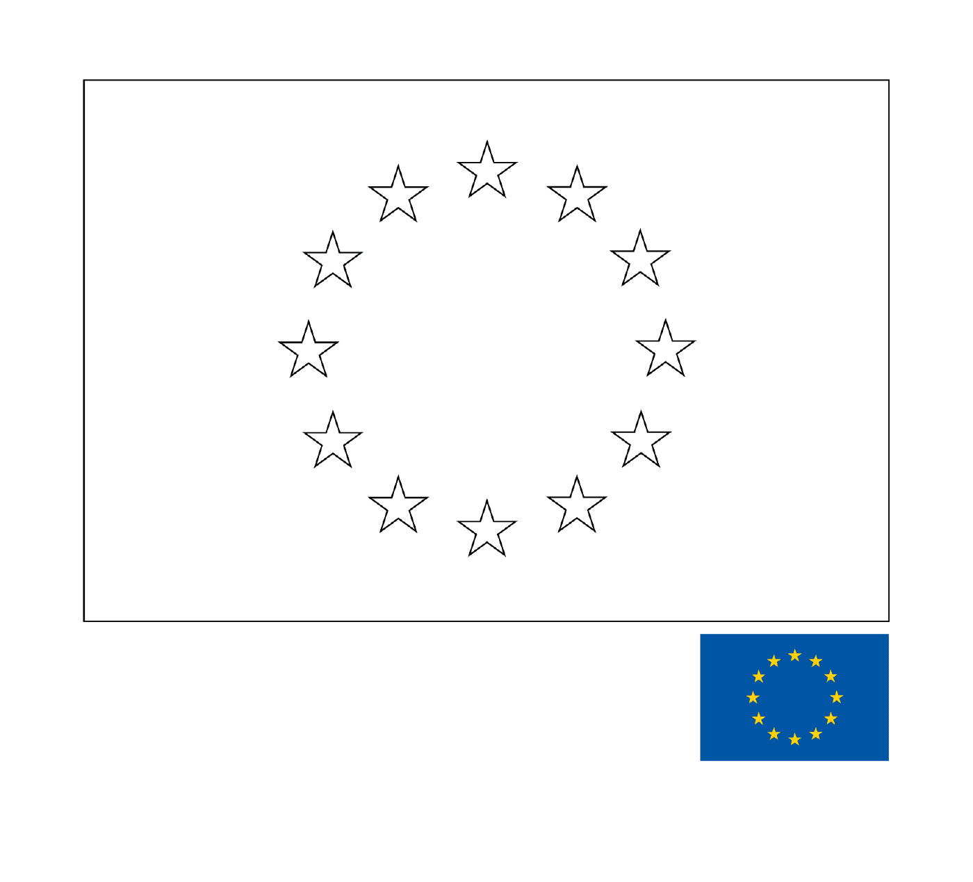 coloriage drapeau union europeenne europe european union flag