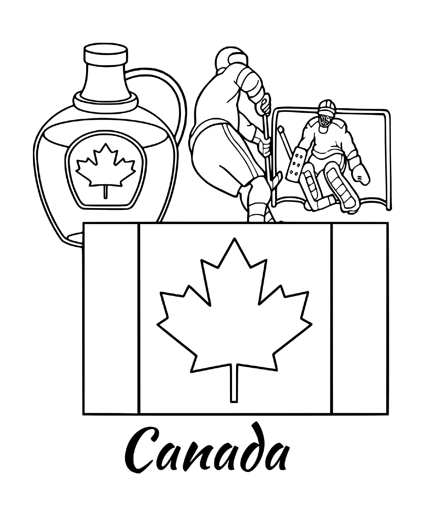 canada drapeau maple syrup