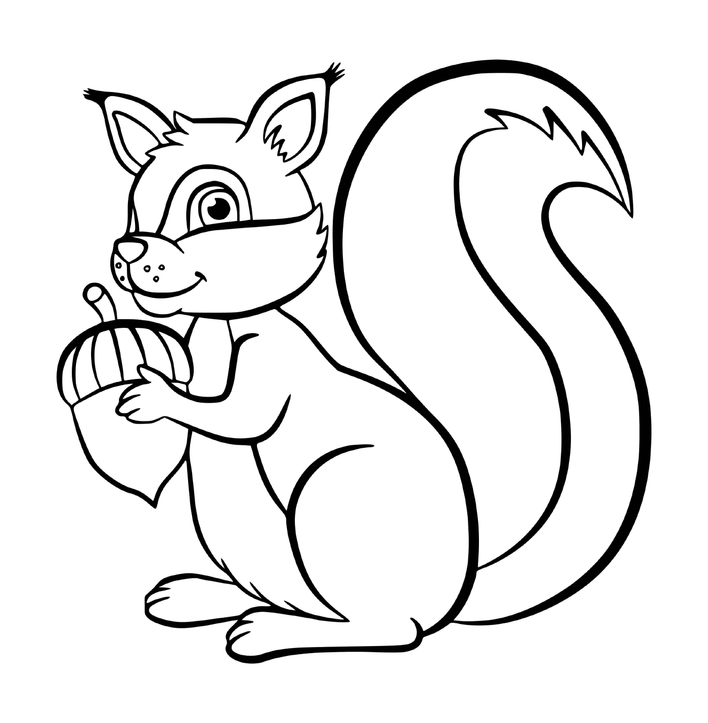 coloriage ecureuil squirrel chipmunk