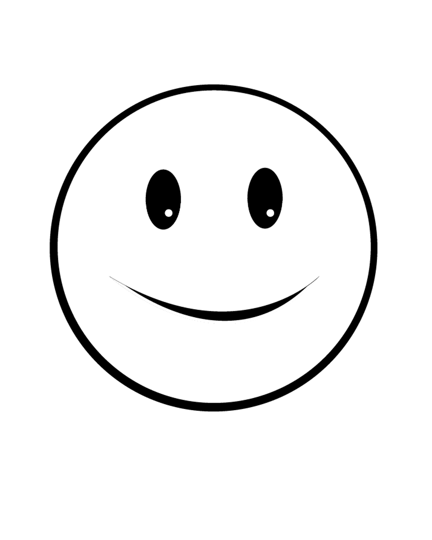 coloriage funny sourire emoji