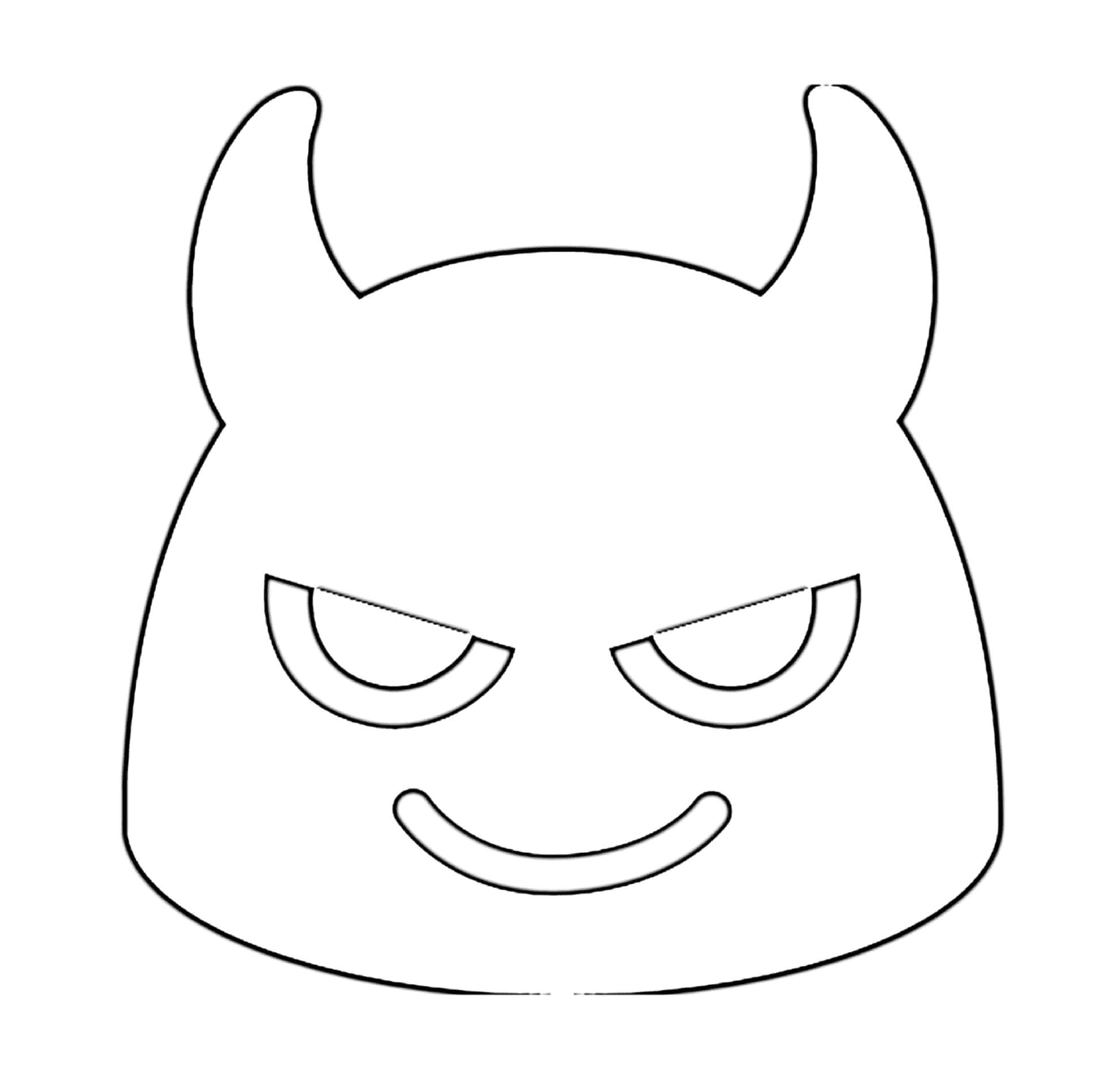 coloriage Google Emoji Devil