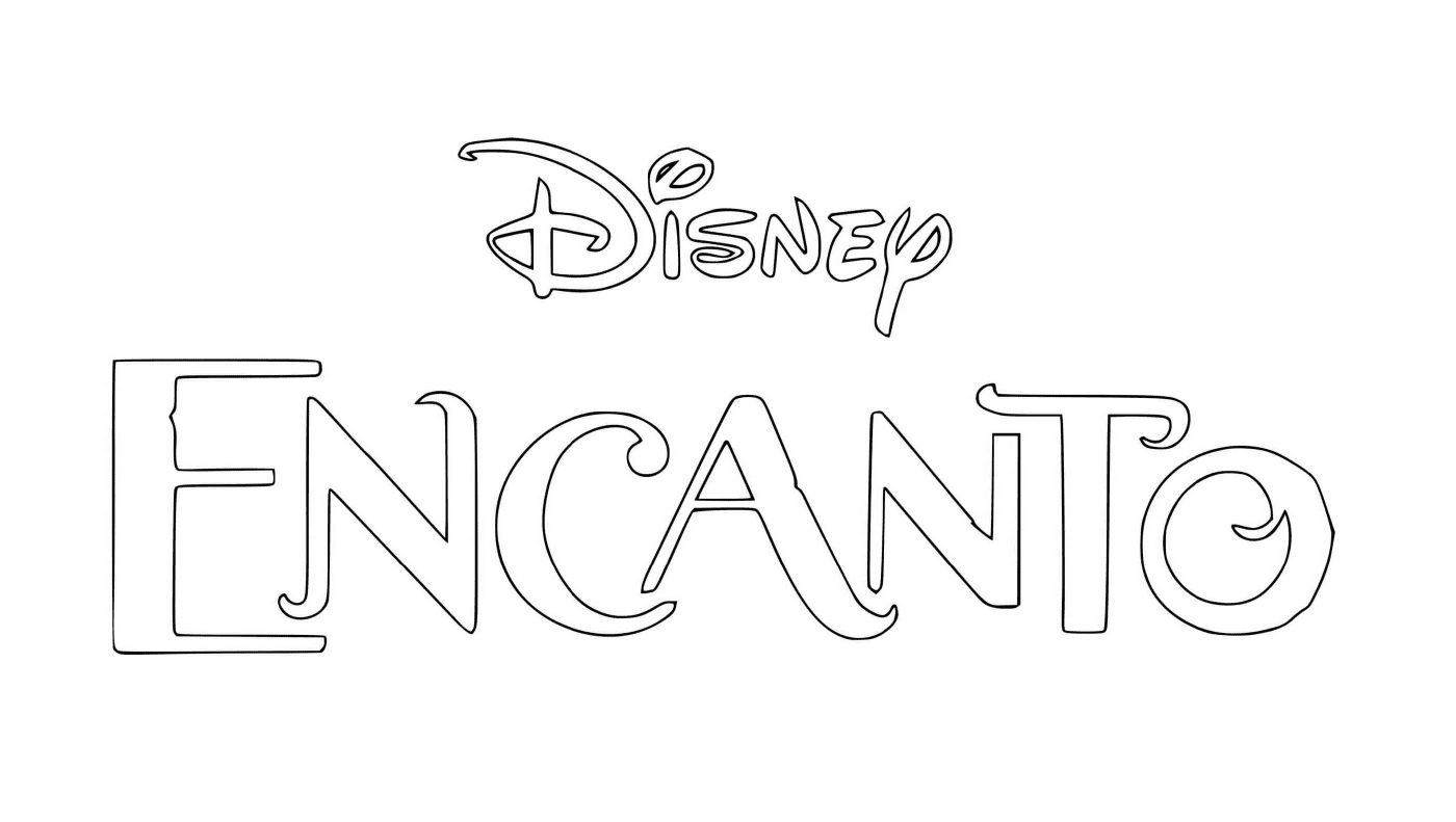 coloriage Logo Disney Encanto