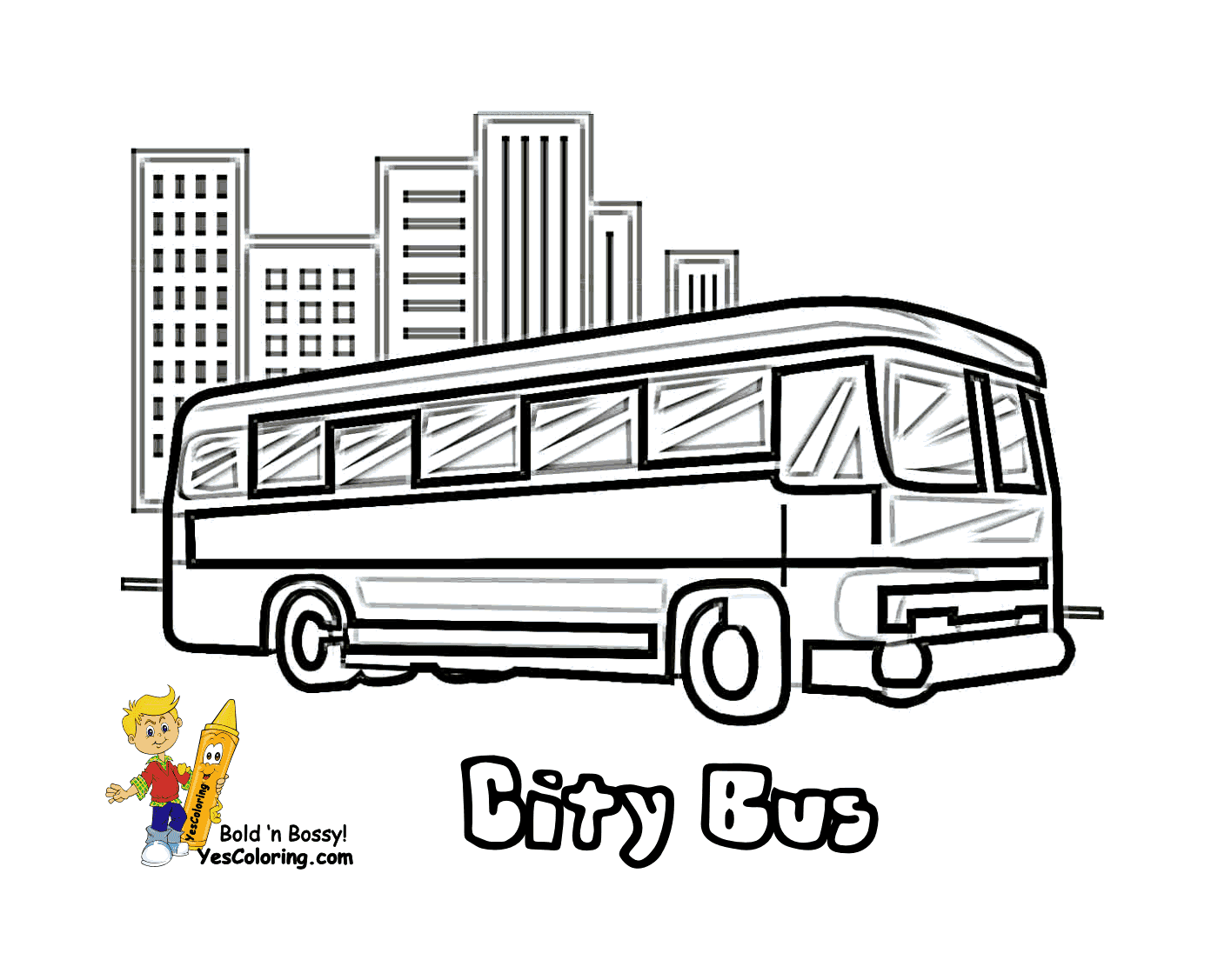 coloriage dessin bus enfant 4