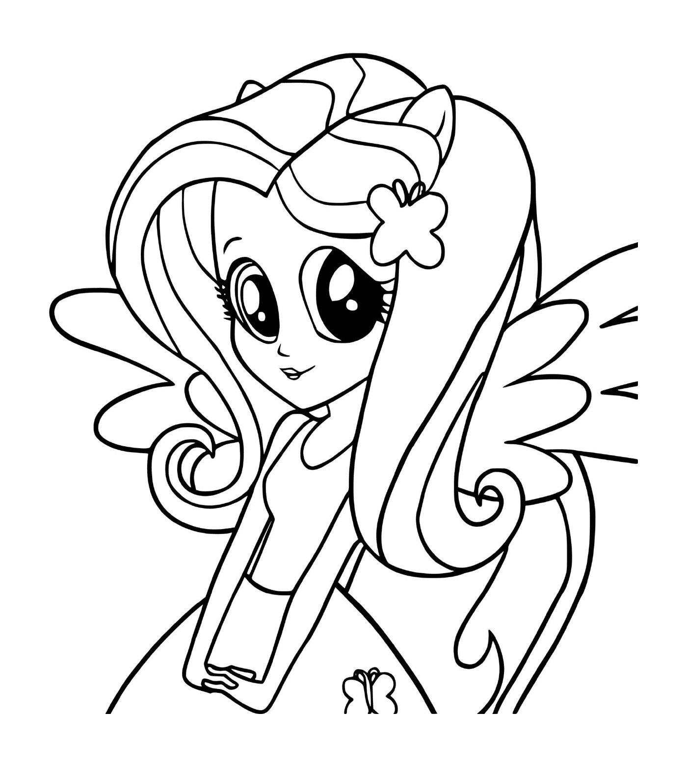 coloriage Fluttershy equestria girl