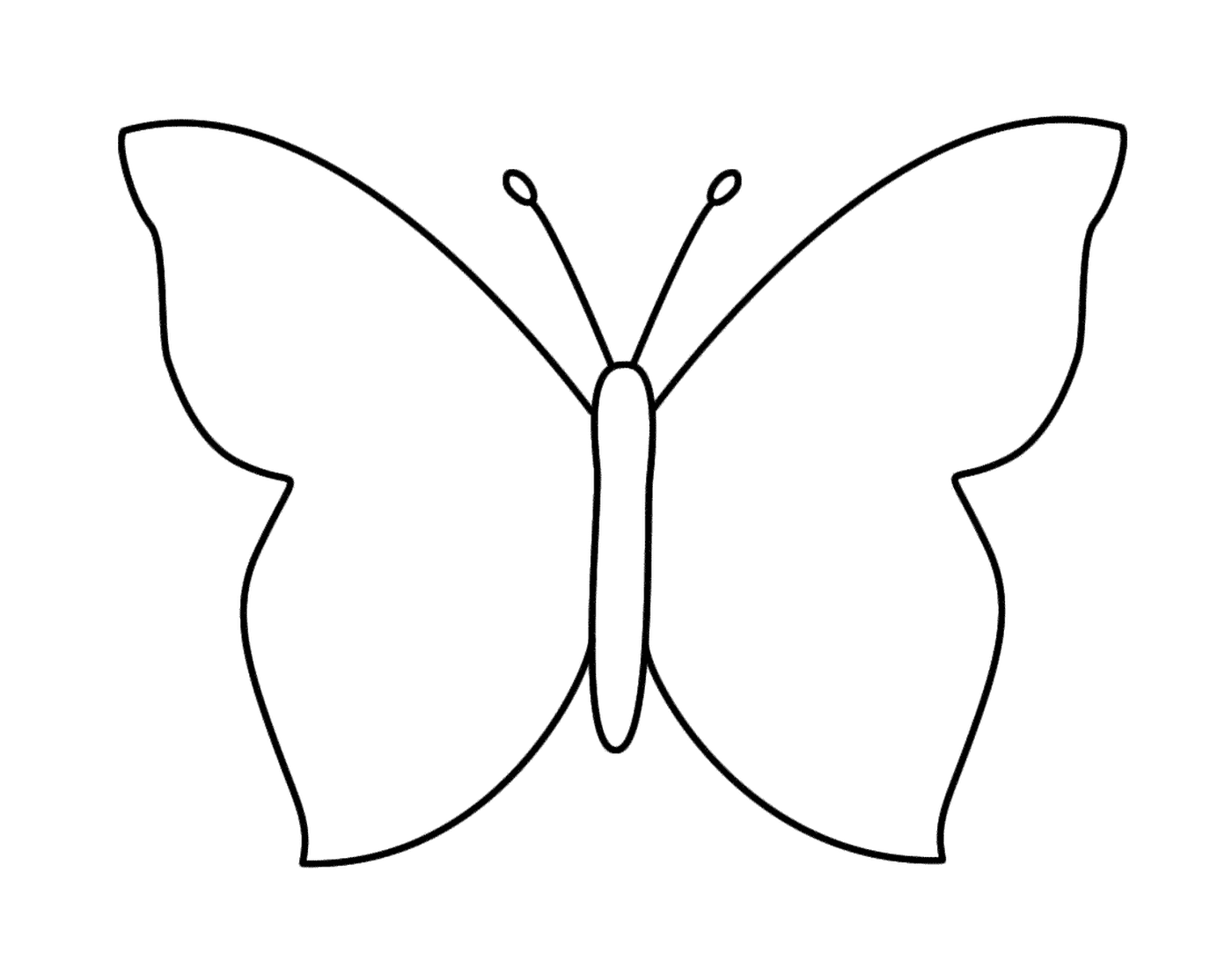 coloriage papillon facile 106