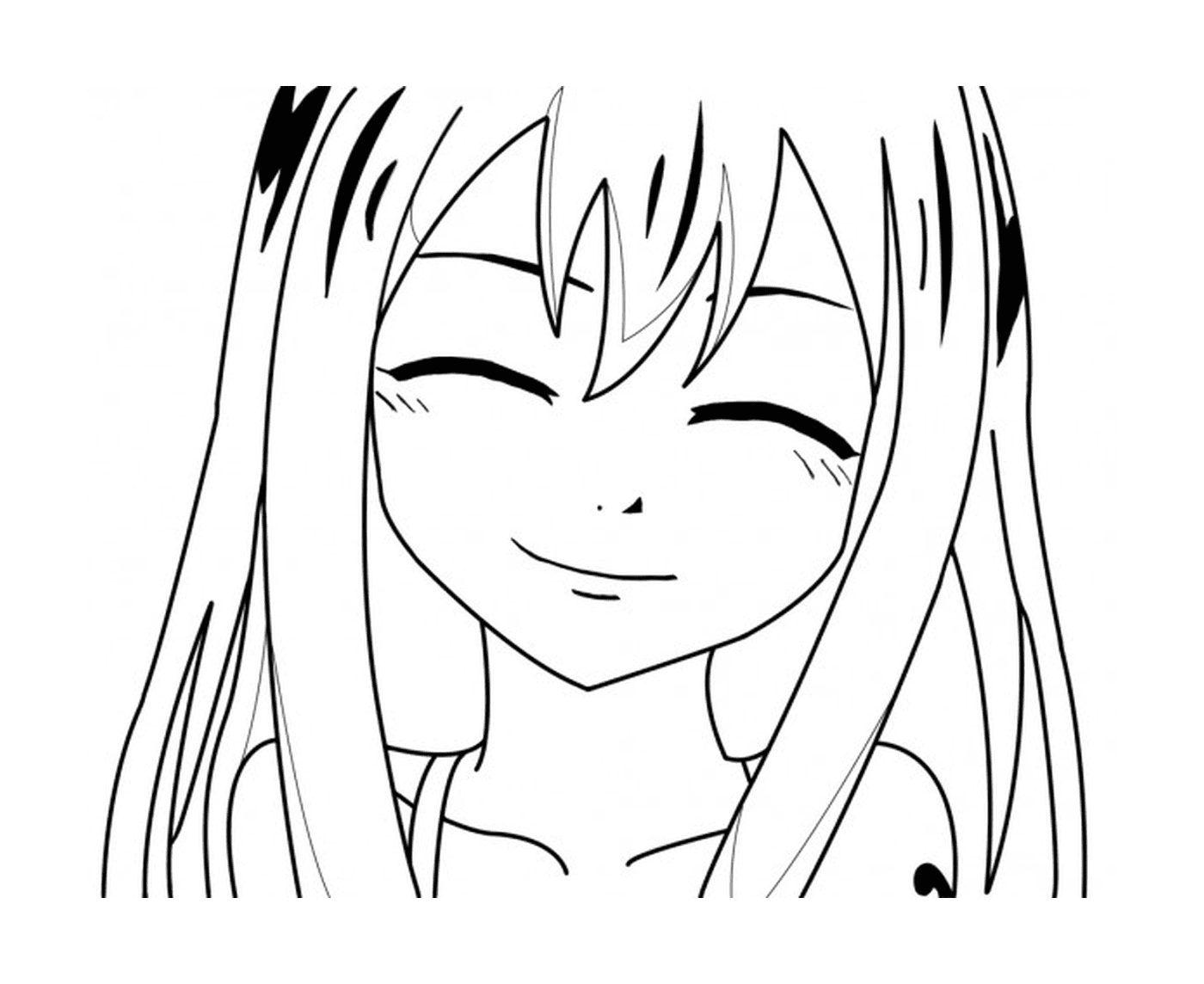 coloriage wendy marvell happy fairy tail manga