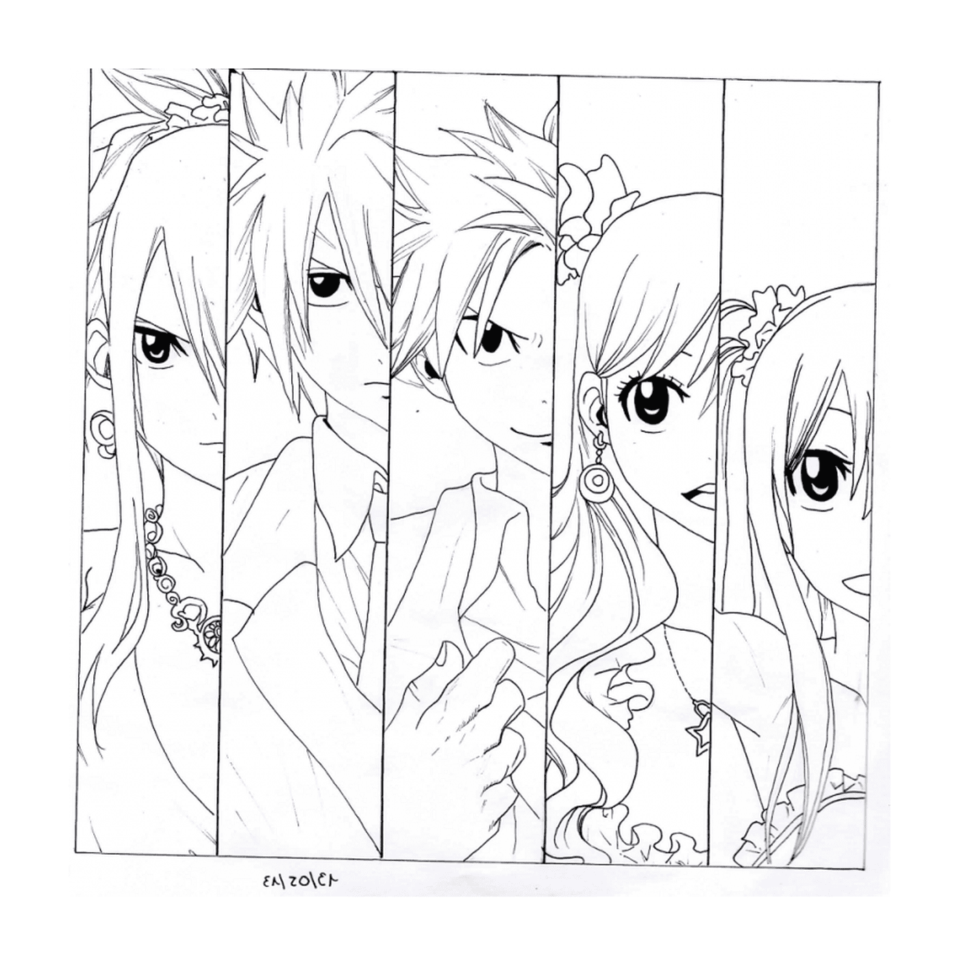 coloriage fairy tail 14447