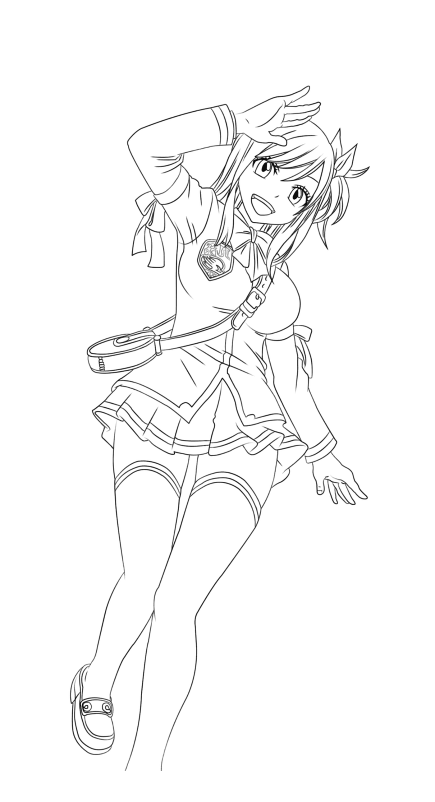 coloriage fairy_tail lucy by tobeyd