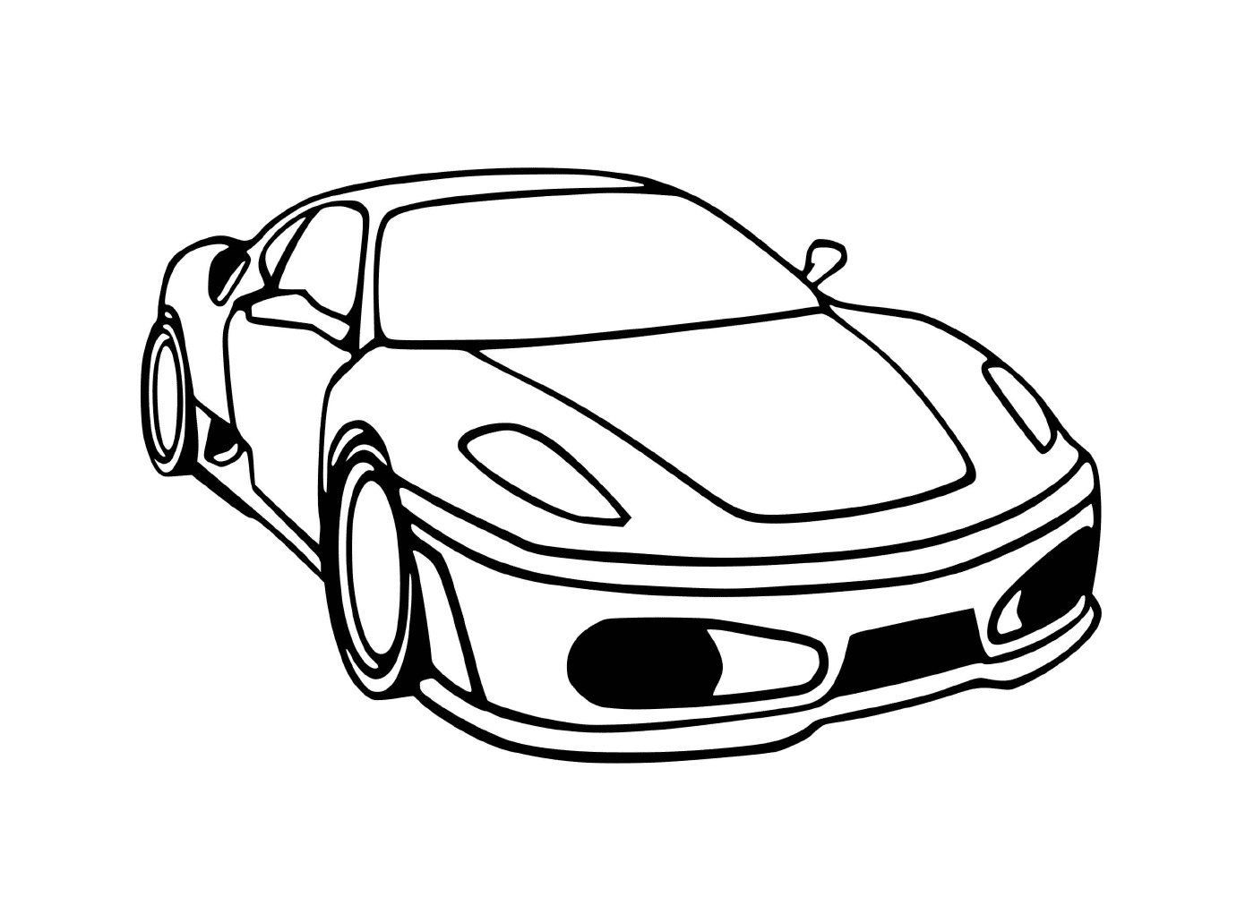 coloriage Voiture Ferrari f430